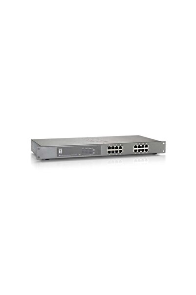 LEVEL ONE Switch PoE+ LevelOne 16xFE PoE 500W 19 " Metalic