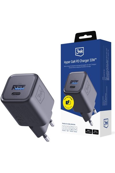 3MK ≈Åadowarka de rețea Hyper Charger PD 33W GaN QC4+ PPS AFC FCP SCP USB-A U...