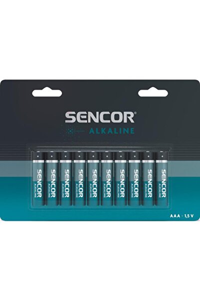Sencor Baterie alcalină, AAA (LR03), AAA, 1.5V, blister, pachet de 10