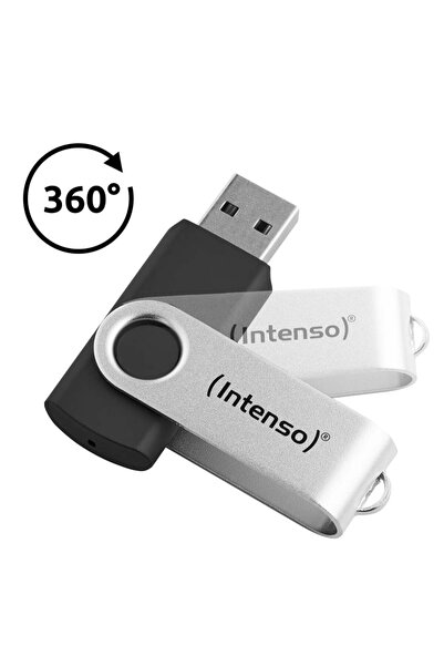Intenso Office Line 64GB USB Stick 3.2 silber-schwarz