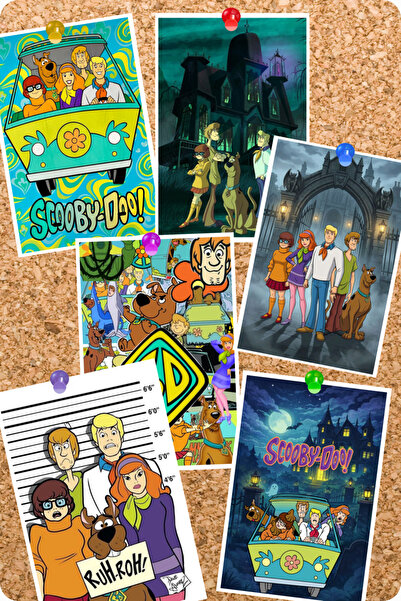GameBulance Scooby-Doo Themed 6-Piece Board Card Set |   Scooby-Doo Photo Cards