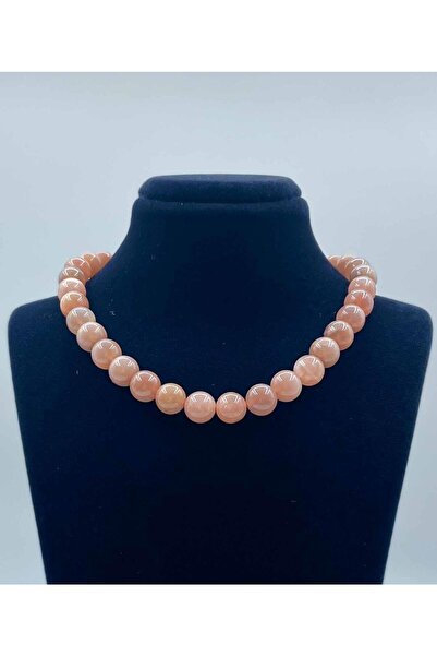 LADIN DOGALTAŞ Sun Stone Natural Stone Necklace 8 Mm Globe Cut