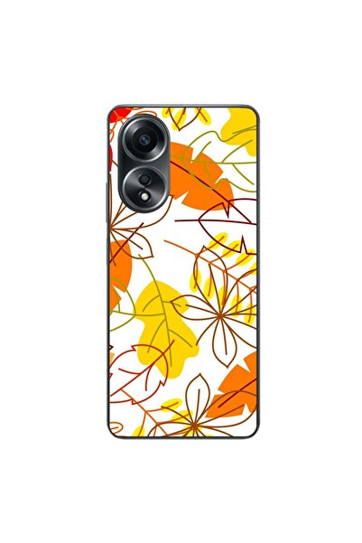OEM Husa compatibila cu Oppo A58 4G Silicon Gel Tpu Model Autumn Vivid Leaves