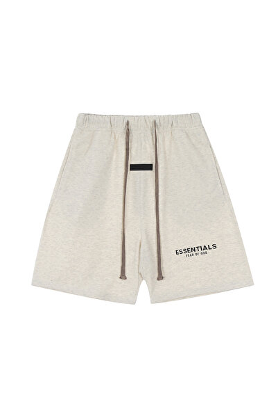 Elancee Pantaloni scurti cu scris Essentials, 100% bumbac cu buzunare