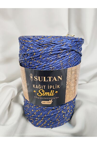 Sultan Glitter Paper Yarn Hand Knitting Yarn 200Gr.-240Mt. (1 Piece) - Color:...