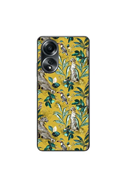 OEM Husa compatibila cu Oppo A58 4G Silicon Gel Tpu Model Yellow Jungle Pattern