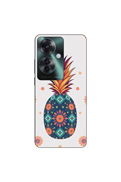 OEM Husa compatibila cu Oppo Reno11 F 5G Silicon Gel Tpu Model Floral Pineapple