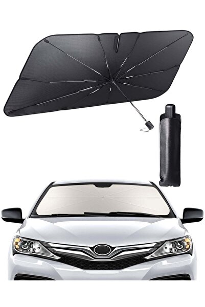VENDIX Windshield Sun Shade Umbrella, 135 x 60 cm, Foldable UV Protection, Co...