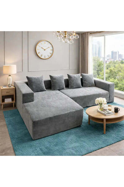 OEM Canapea Modulara L 240x150 cm Sezlong Stanga Spuma Premium Confort (PLD)