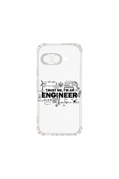 bestcase Противоударен калъф за Google Pixel 9a, Доверете ми се, аз съм инжен...