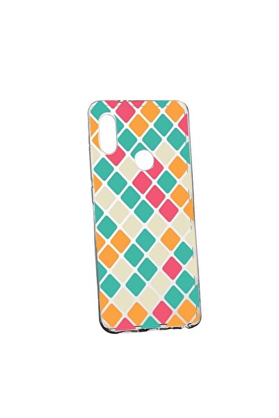 bestcase Husa pentru Huawei Y7 2019, Mozaic, 123, din silicon premium, rezist...