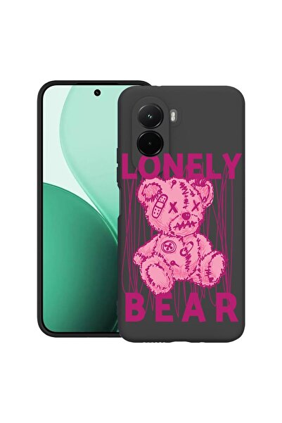 bestcase Θήκη TPU Υπέρλεπτη Συμβατή με Poco M7, με σχέδιο Αρκουδάκι με μοναχι...