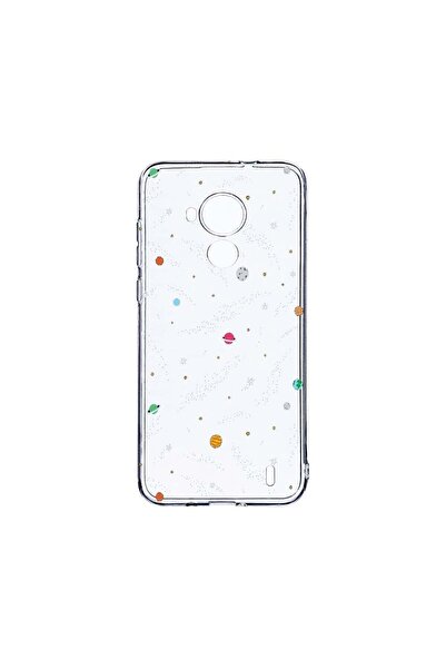 bestcase Διαφανής Θήκη Σιλικόνης 2MM, Συμβατή με Nokia C30, Universe, Planets...