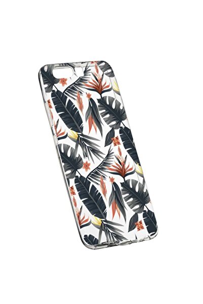 bestcase Θήκη σιλικόνης, Διαφανής, Λεπτή, Τροπικό σχέδιο, Huawei Y6 2018