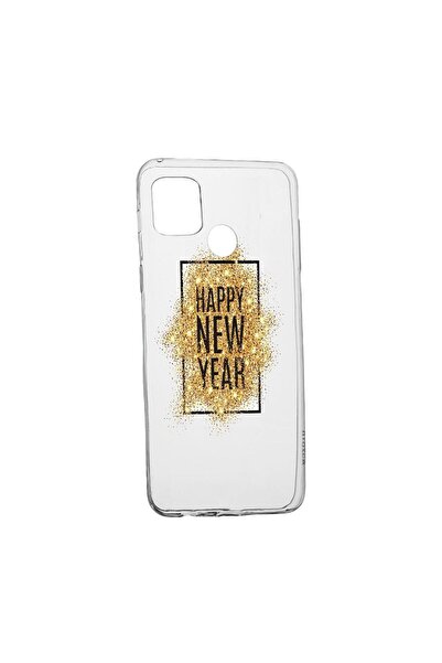 bestcase Husa Silicon Happy New Year, Compatibila Cu Realme C21, rezistenta l...