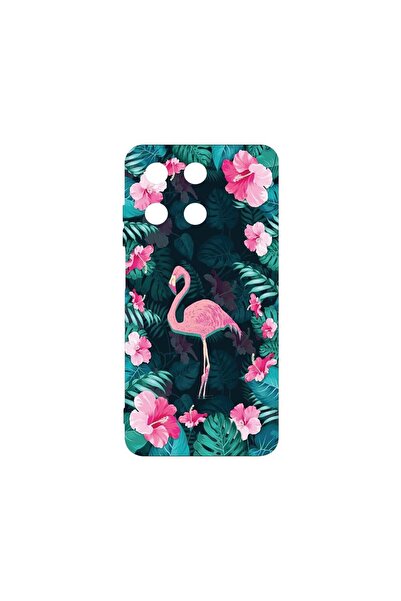 bestcase Премиум силиконов калъф, съвместим с Realme 11 4G, Фламинго, Тънък 1...