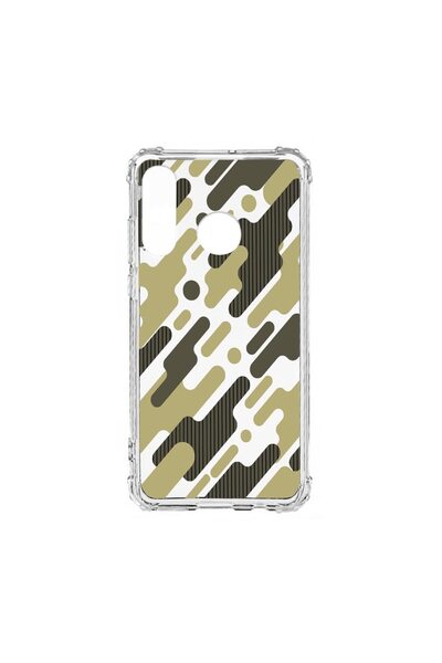 bestcase Husa Anti Shock, Compatibila Cu Huawei P30 Lite, Green Camuflaj, Sil...