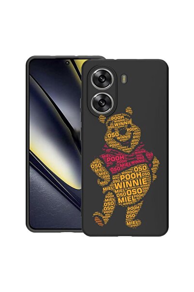 bestcase Калъф за Poco X7 Pro 5G, Калиграфия Пух, Тънък силиконов 0.8ММ, Прот...
