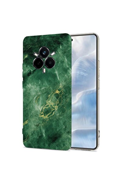 bestcase Калъф за Realme 14 Pro 5G, BestCase™ Прозрачен силиконов 2ММ, Зелен ...