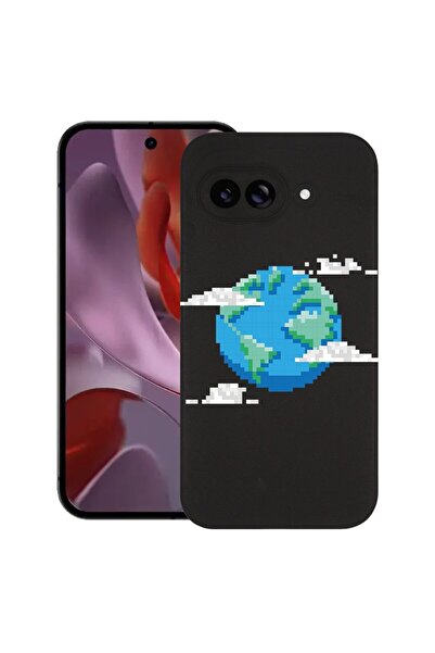 bestcase Калъф за Google Pixel 9a, Minecraft Earth, Тънък силиконов 0.8ММ, Уд...