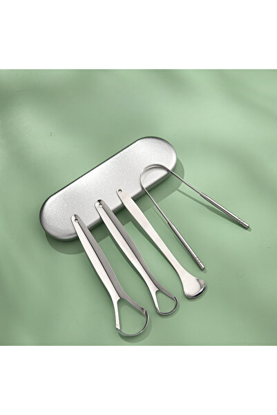 Choice 4pcs Stainless Steel Tongue Scrapers Tongues Cleaner for Adults Kids P...
