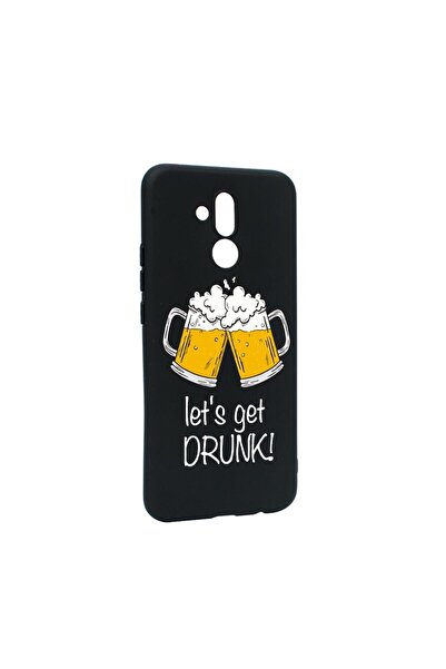 bestcase Силиконов калъф, съвместим с Huawei Mate 20 Lite, Нека се напием, ус...