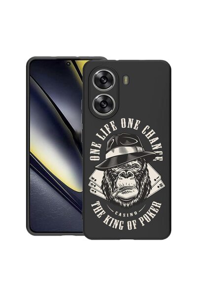 bestcase ¬Æ Husa pentru Poco X7 Pro 5G, King Mafia Monkey, Slim Silicon 0.8MM...