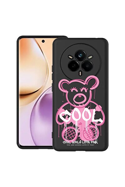 bestcase Husă pentru Realme 14 Pro Plus 5G, Ursuleț de pluș roz cool, Silicon...