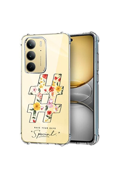 bestcase ¬Æ Husa pentru Realme 14x 5G, Anti Shock 1.5MM, Hashtag, Protectie c...