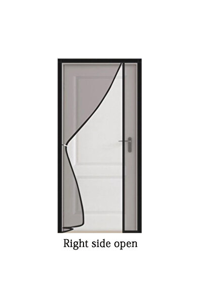 Choice97 W90cm x H210cm Right side open Black side opening mosquito proof doo...