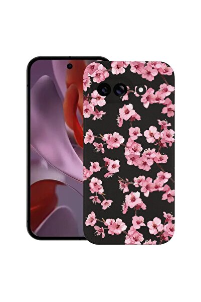 bestcase Ултра тънък TPU калъф, съвместим с Google Pixel 9a, Флорален - Естет...