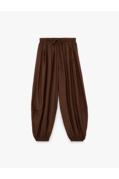 Koton Viscose Comfortable Fit Elastic Waist Balloon Pants