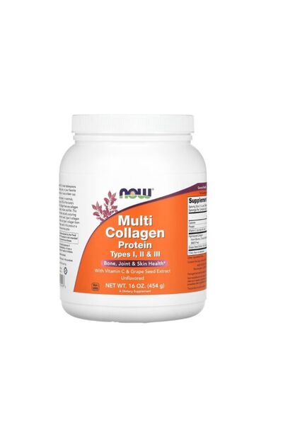 Now Foods Multi Collagen Protein Types I, II & III 454 grams -