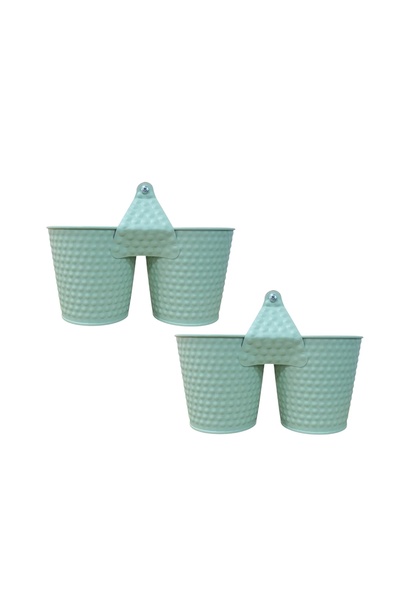 SH 2 Compartments Double Pot for Planting