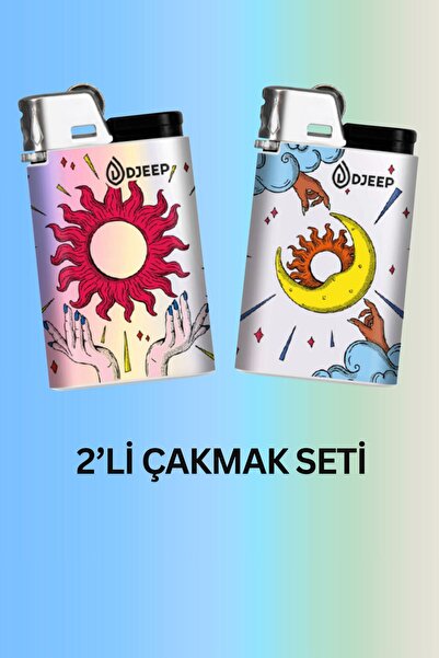 DJEEP Divination Seri Taşlı Çakmak -2'li Set –Özel Tasarım -
