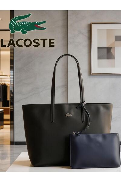Lacoste Kids حقيبة تسوق نسائية كبيرة الحجم، حقيبة يد نسائية