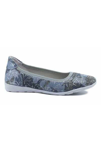 Maria Conti Women's ballet flats, Maria Conti, made of leather, with print, f...