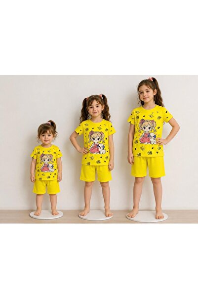 BABYSİ KİDS CLUB Girl's Set with Butterfly and Toy Patterns