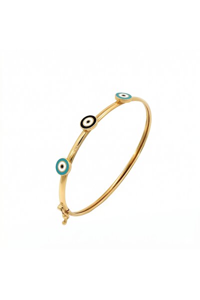 nedim şahin jewellery 1990 Nazar Boncuklu Çocuk Kelepçe Bilezik