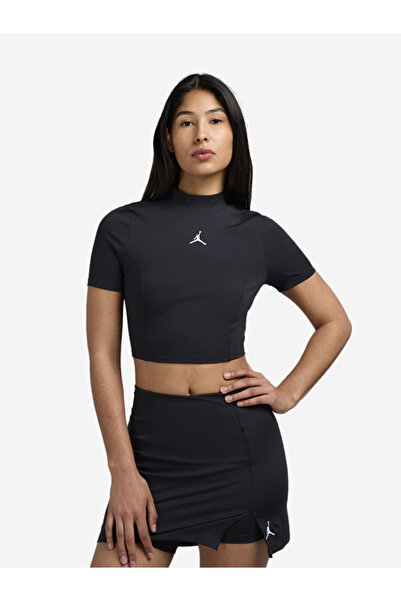 Nike Jordan Siyah Spor Crop T-shirt | HJ0083-010
