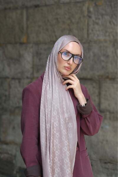 diorel G Desen Premium Shawl-Dark Beige