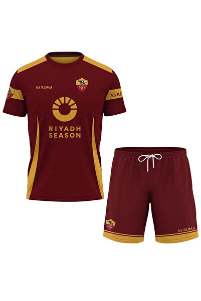 OEM Compleu tricou si pantaloni scurti pentru barbati As Roma S142