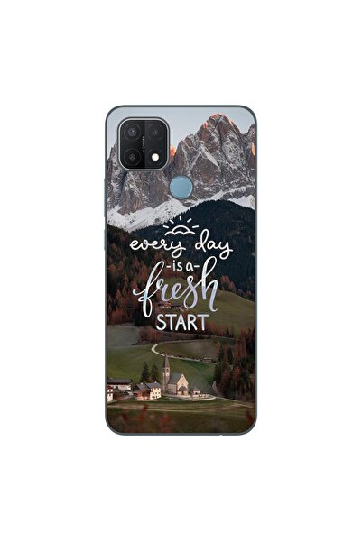 OEM Husa compatibila cu Oppo A15 si A15s Silicon Gel Tpu Model Mesaj Fresh Start