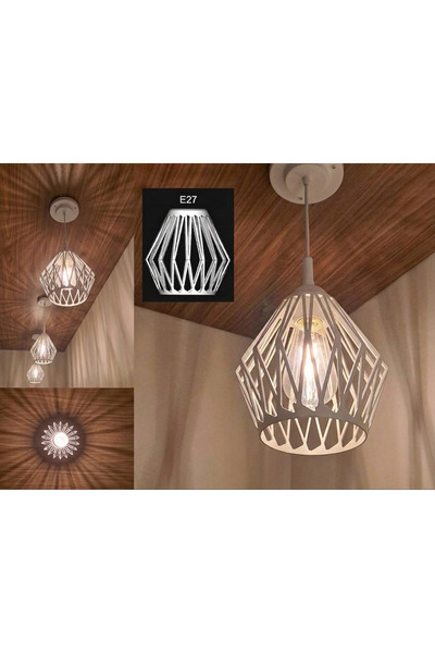 DK Creative Modern Geometrik 3D Baskı Sarkıt Avize E27 Duy 18 CM