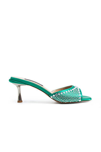 MaiaMarca Dora Heeled Slippers - Green