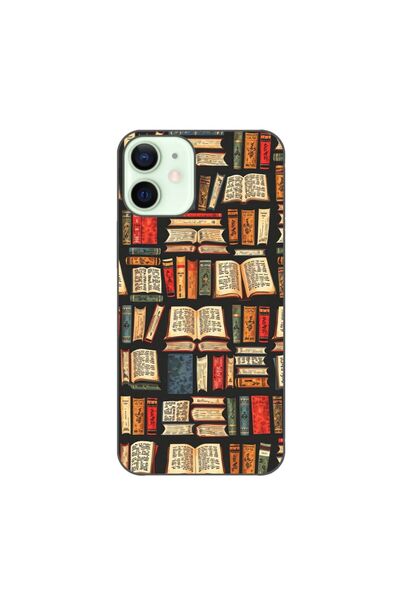 OEM Husa compatibila cu Apple iPhone 12 Mini Silicon Gel Tpu Model Books Pattern