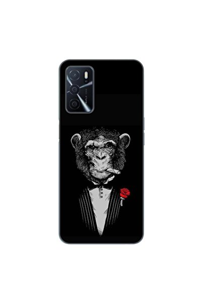 OEM Husa compatibila cu Oppo A16 Silicon Gel Tpu Model Cigar Monkey