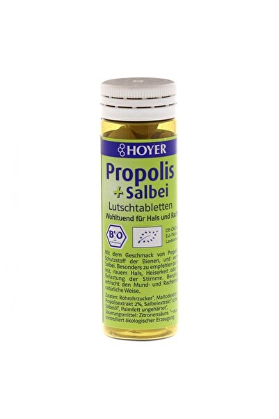 Hoyer Tablete Bio Masticabile cu Propolis și Salvie 60 bucăți 30 g