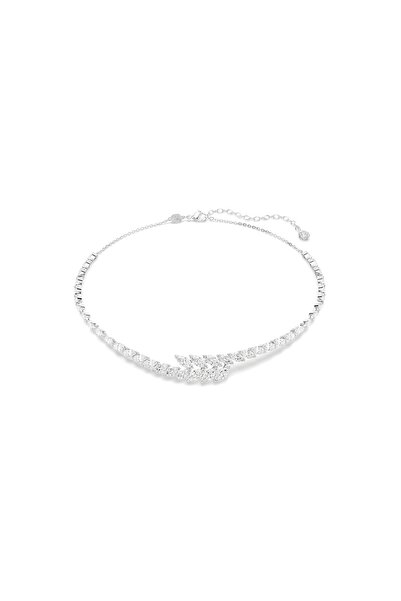 Swarovski Mesmera Kolye, Markiz kesim, Beyaz, Rodyum kaplama