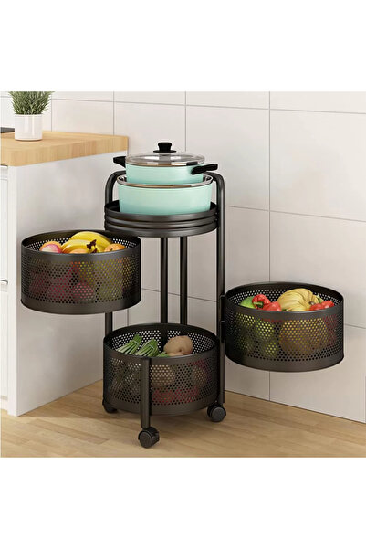 SMANIA RotatoRack™ 3-tier trolley organizer